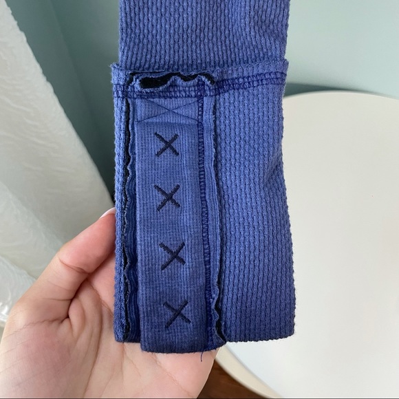 SOLD NWOT Free People Dark Side Thermal Top - Picture 6 of 8